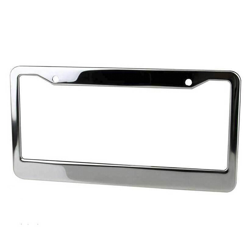 Black License Plate Frame 2X Stainless Steel License Plate Frame - Foto 6