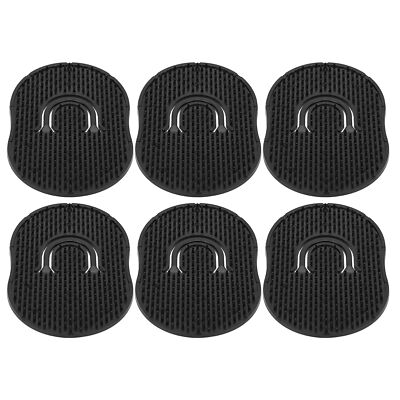 6pcs Pocket Hair Comb Brush Men Beard Mustache Palm Travel Scalp Massage ABE