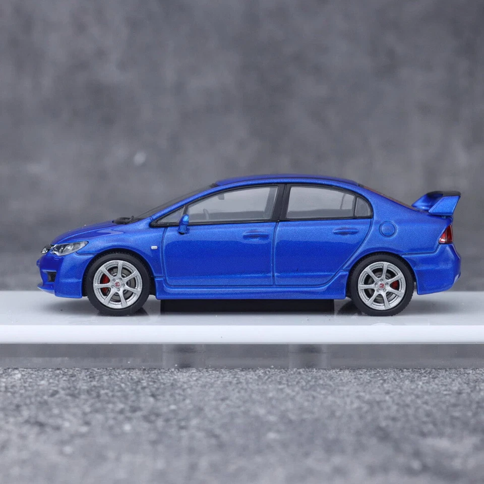 MH Escala 1/64 Honda Civic Tipo R FD2 Azul Diecast Coche Modelo Juguete Regalo Foto 3 de 4