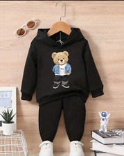 Elegante vestito con stampa orsetto bambino per inverni per neonati/neonati 2/3 anni