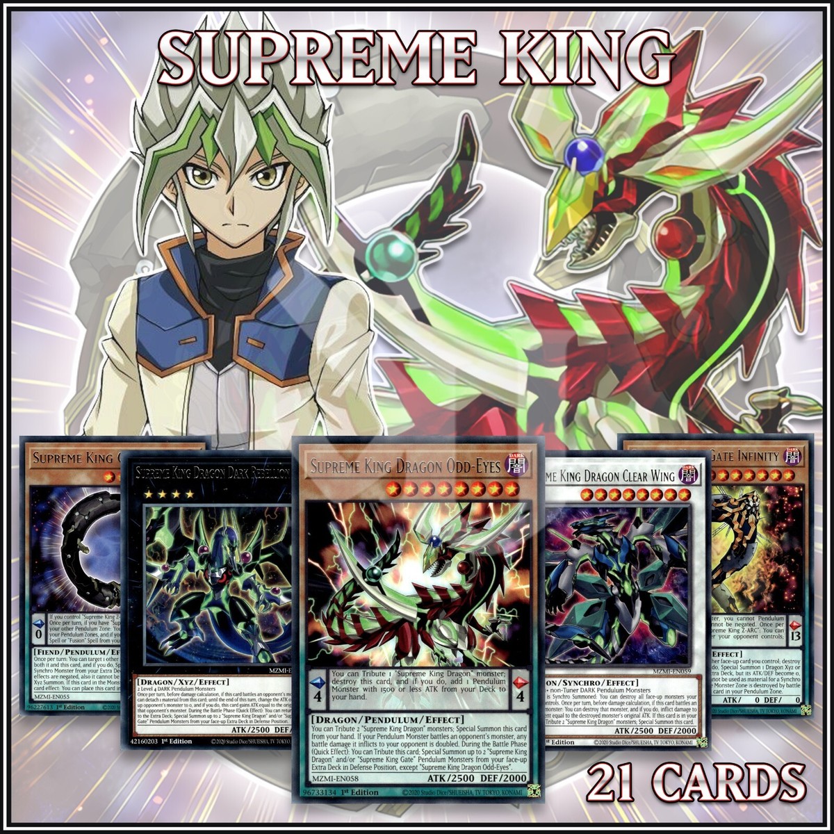 SUPREME KING 21 DECK | Clear Wing Dark Rebellion Darkwurm Gate Zero YuGiOh | eBay SUPREME KING 21 DECK | Clear Wing Dark Rebellion Darkwurm Gate Zero YuGiOh | eBay