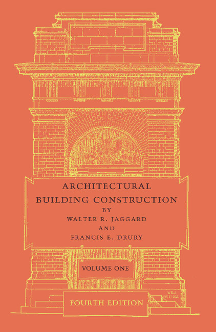 Architectural Building Construction: Volume 1 Jaggard Drury Paperback