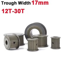 HTD 3M Timing Belt Pulley AF-Type 30T Hard Oxidation For 17mm Wide Timing Belt