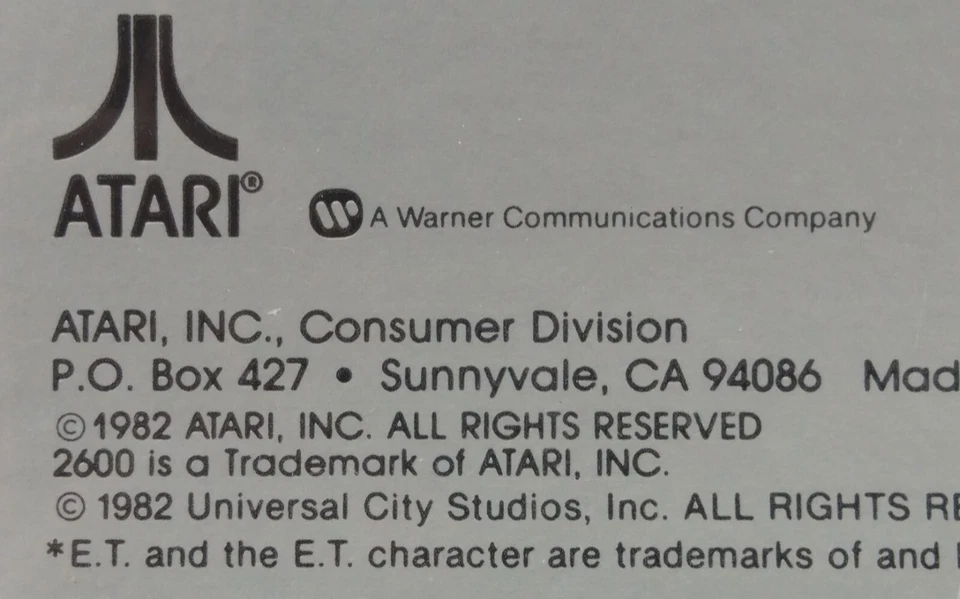 Rare !! E.T. The Extraterrestrial - Atari 2600 - USA (1982) - Sealed  - Image 3 of 4