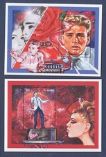 GAMBIA  Scott 1672-1673 - MNH S/S - James Dean & ELVIS - 1995 --b
