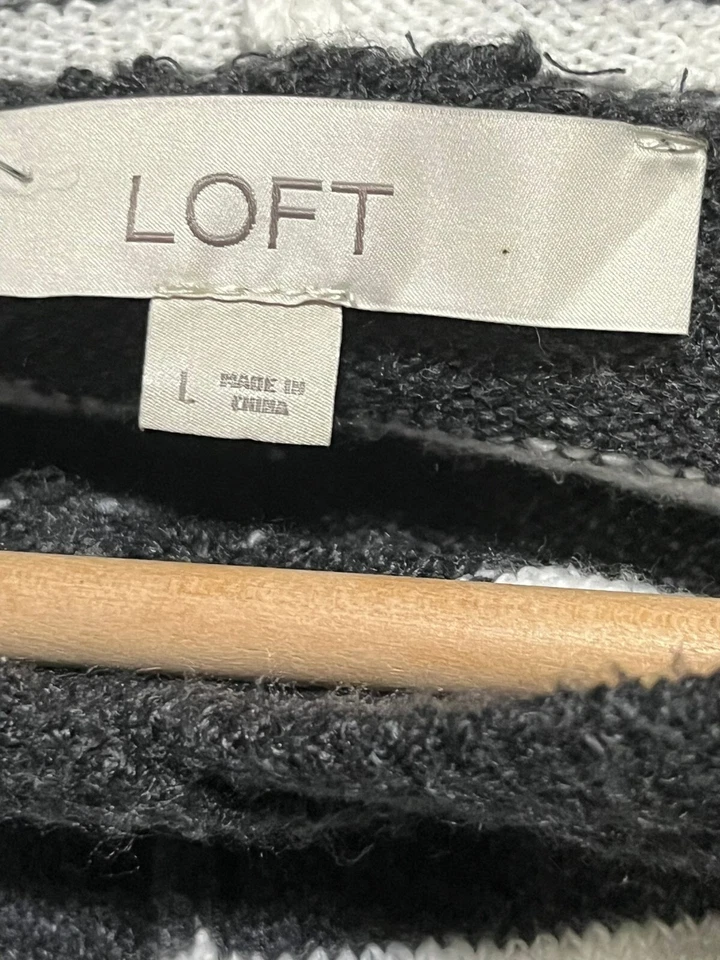 Женская толстовка с капюшоном ANN Taylor вязаная 100% хлопок на пуговицах спереди коричневая размер L пончо N73 - Изображение 4 из 4