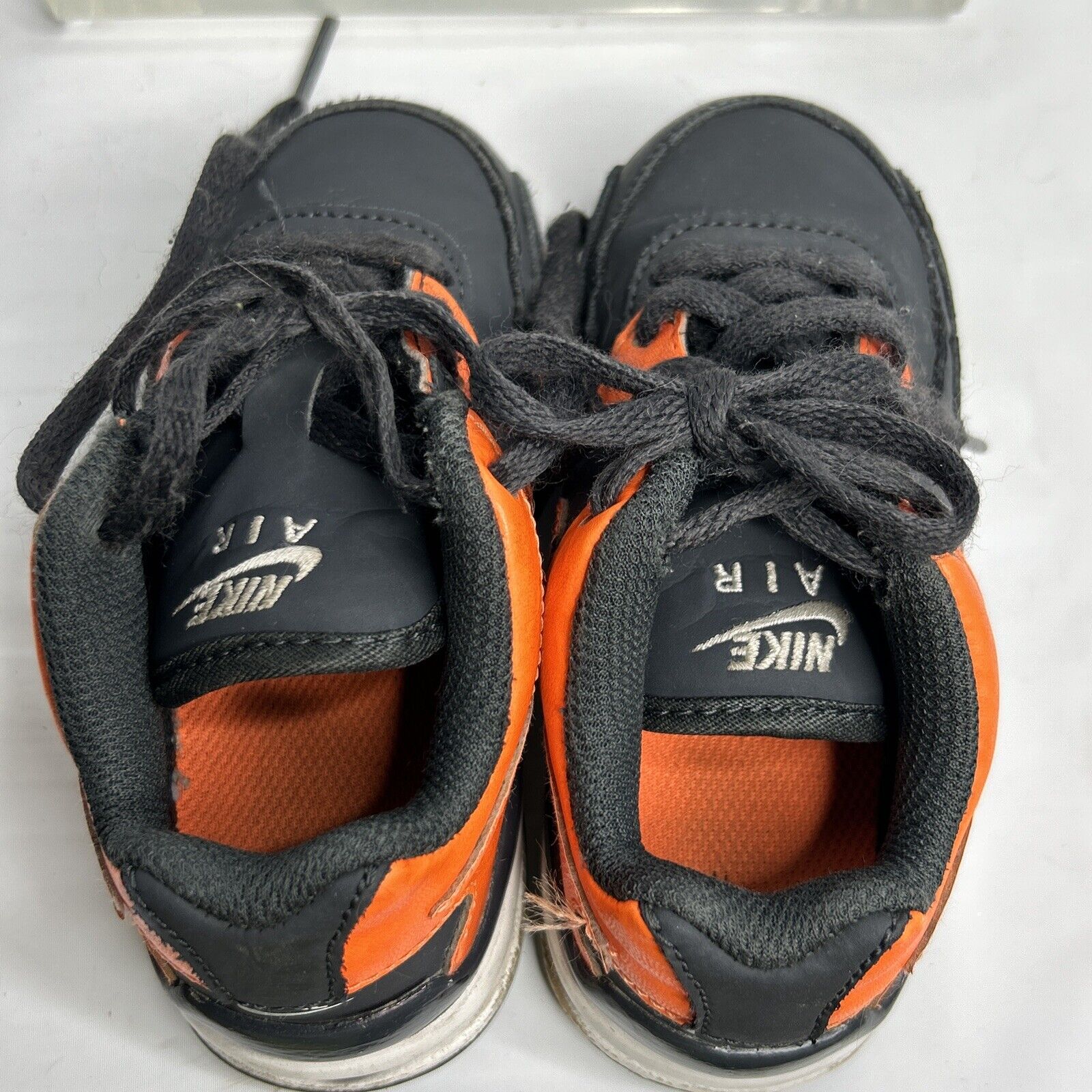 2009 Nike Air Max Black/Orange Shoes Airmax 31793… - image 6