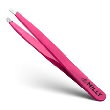 Professional Slanted Tweezers for Women and Men  High Carbon Stainless Steel...