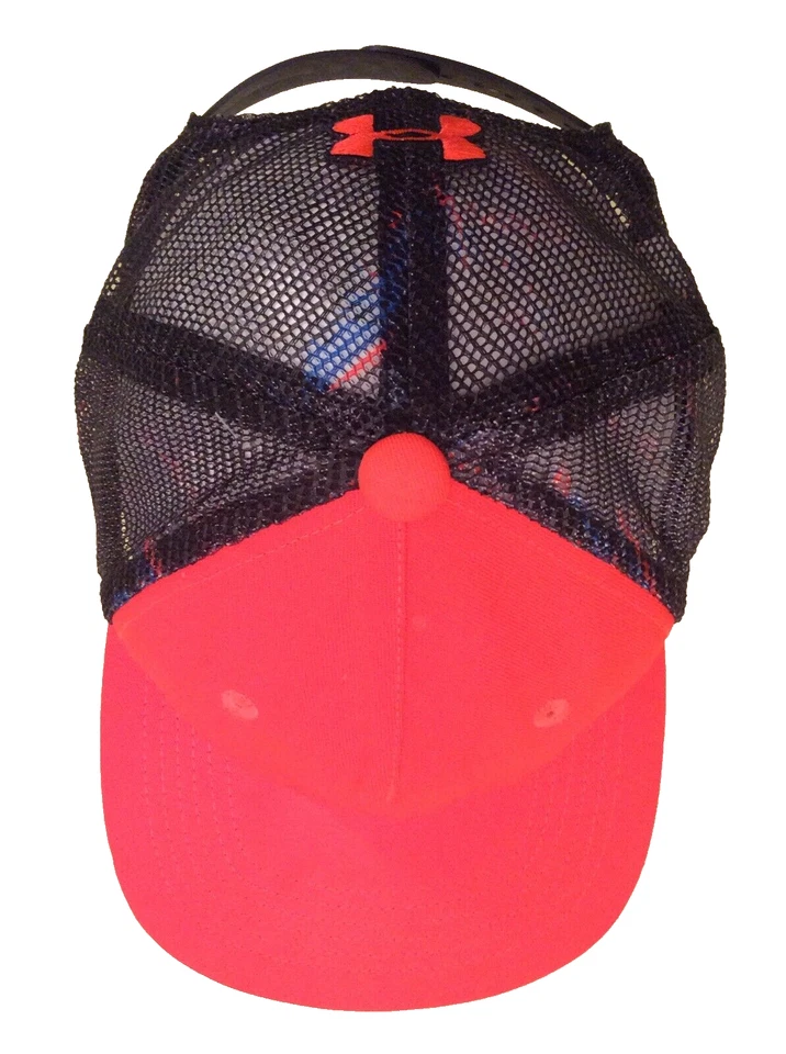 Under Armour EMBOSSED Orange Logo Cap Hunter  Snapback Mesh YOUTH OSFA - Image 4 of 4