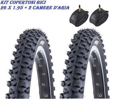 2 Pneus VTT 26x1.5 ZX-8108 - Générique, Noir, Compatible VTT Et Vélo De Ville, Neufs