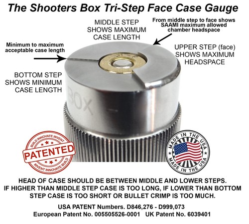 357 Magnum Case & Ammo Gauge PATENTED - Check Your Reloads & Ammo- Free Shipping - Picture 2 of 5