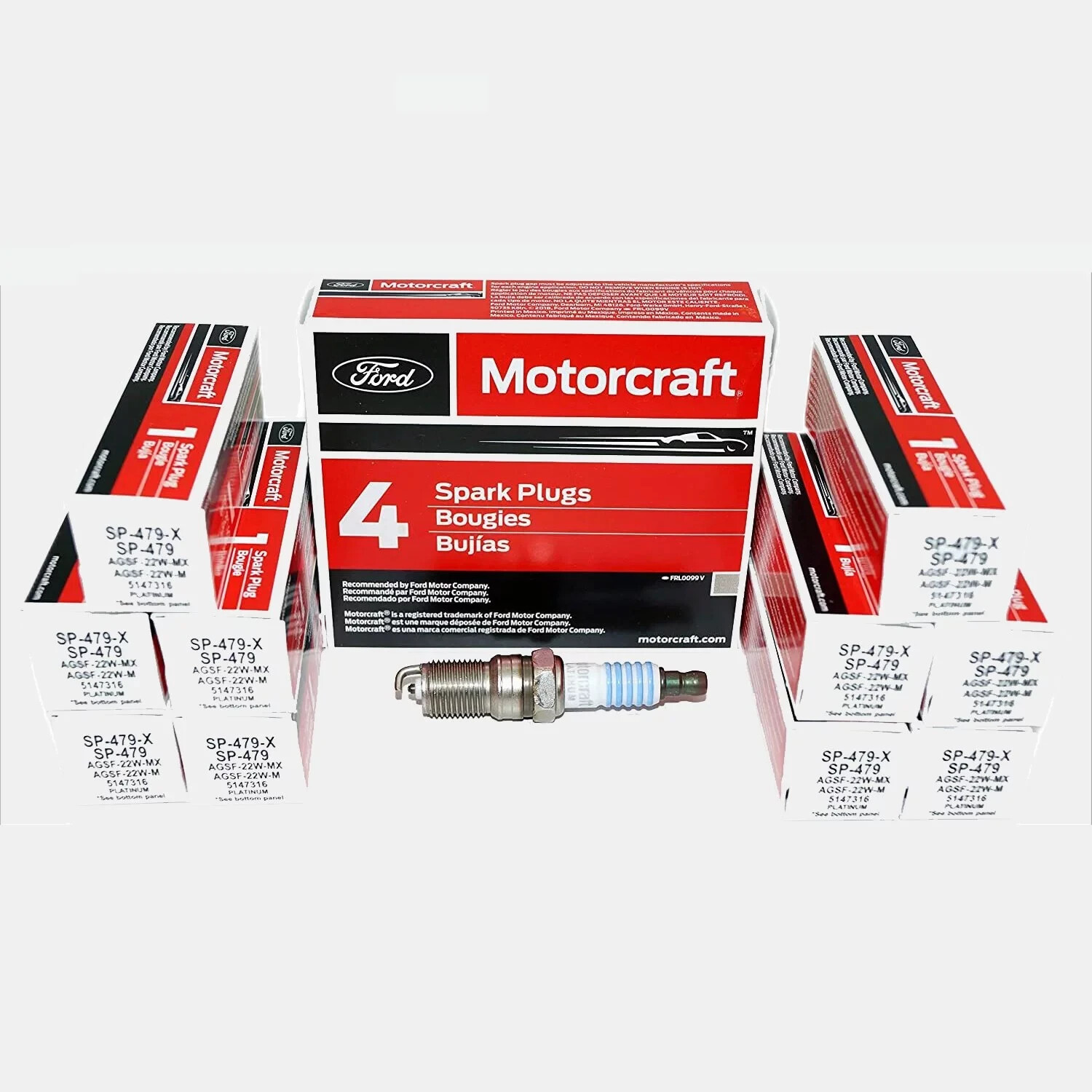 5.4L V8 Spark Plugs STZJAYE Platinum Spark Plugs 8-Pack - SP546