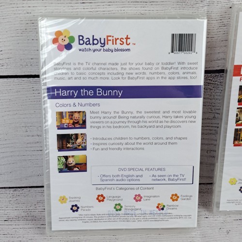 Sealed Baby First Harry The Bunny Colors And Numbers + Funny Discoveries DVD - 第 4/10 張圖片