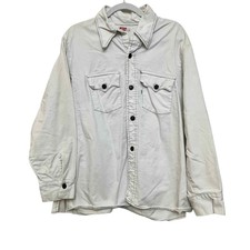Levi's Vintage Women's Size Xl Big E Made In Usa White Denim Trucker Jacket