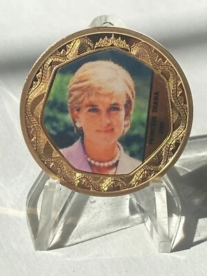 Medaille British Royalty - Princess Diana 1997 - vergoldet mit Farbauflage - Bild 1 von 2