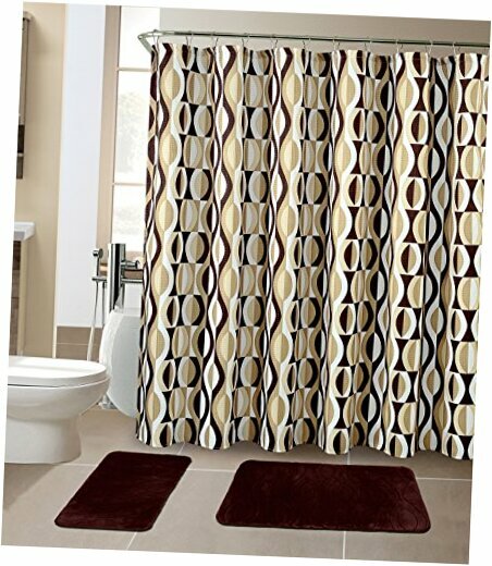 Home 15pc Seashell Pink White Design Bathroom Bath Mats Set Rug Carpet For Sale Online Ebay