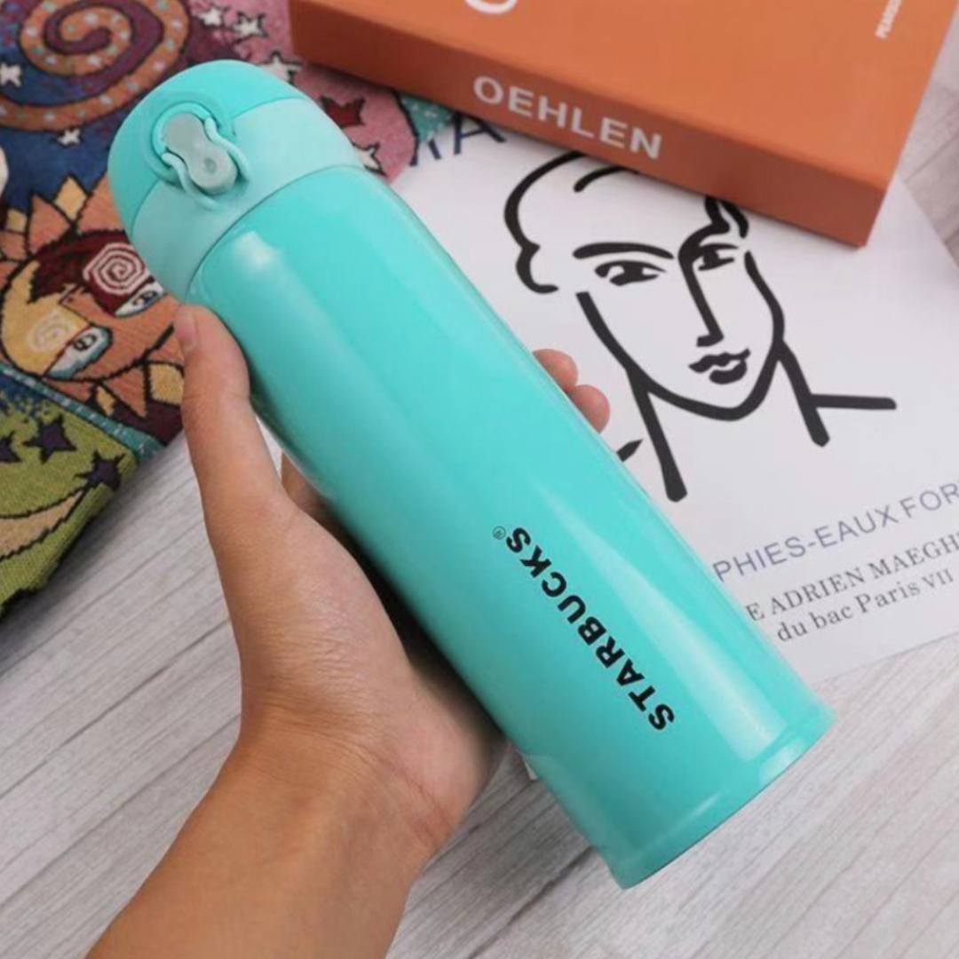 Starbucks Thermos Travel Flask Mug Reusable Cup Hot & Cold Seal Lid