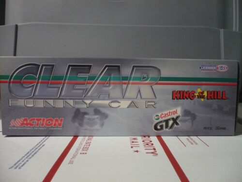 2003 Action John Force Funny Car Clear King of the Hill Silver Ink Auto - Picture 2 of 12