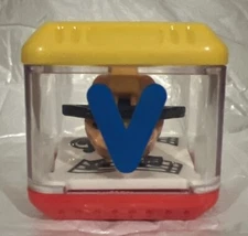 VINTAGE FISHER PRICE PEEK A BLOCKS SENSORY REPLACEMENT BLOCK LETTER V VIOLIN