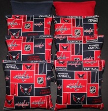Cornhole Bean Bags made w WASHINGTON CAPITALS ACA Reg Corn Toss Bags NHL Fans