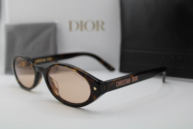 NEW CHRISTIAN DIOR DIORPACIFIC R1I 20L0 HAVANA GOLD AUTHENTIC