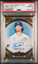2022 Topps Transcendent Collection Bobby Witt Jr. Rookie Auto /20 PSA 10 #BWJ