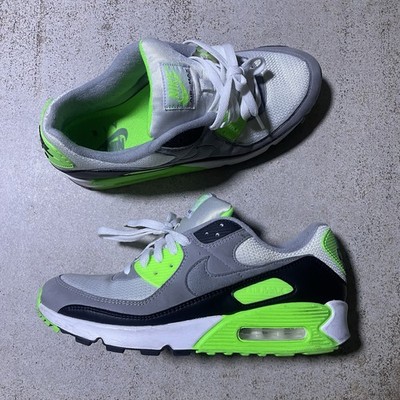 A2172 Nike Air Max 90 Lime USED CW5458-100 Mens Size 10 Good Conditon No Box