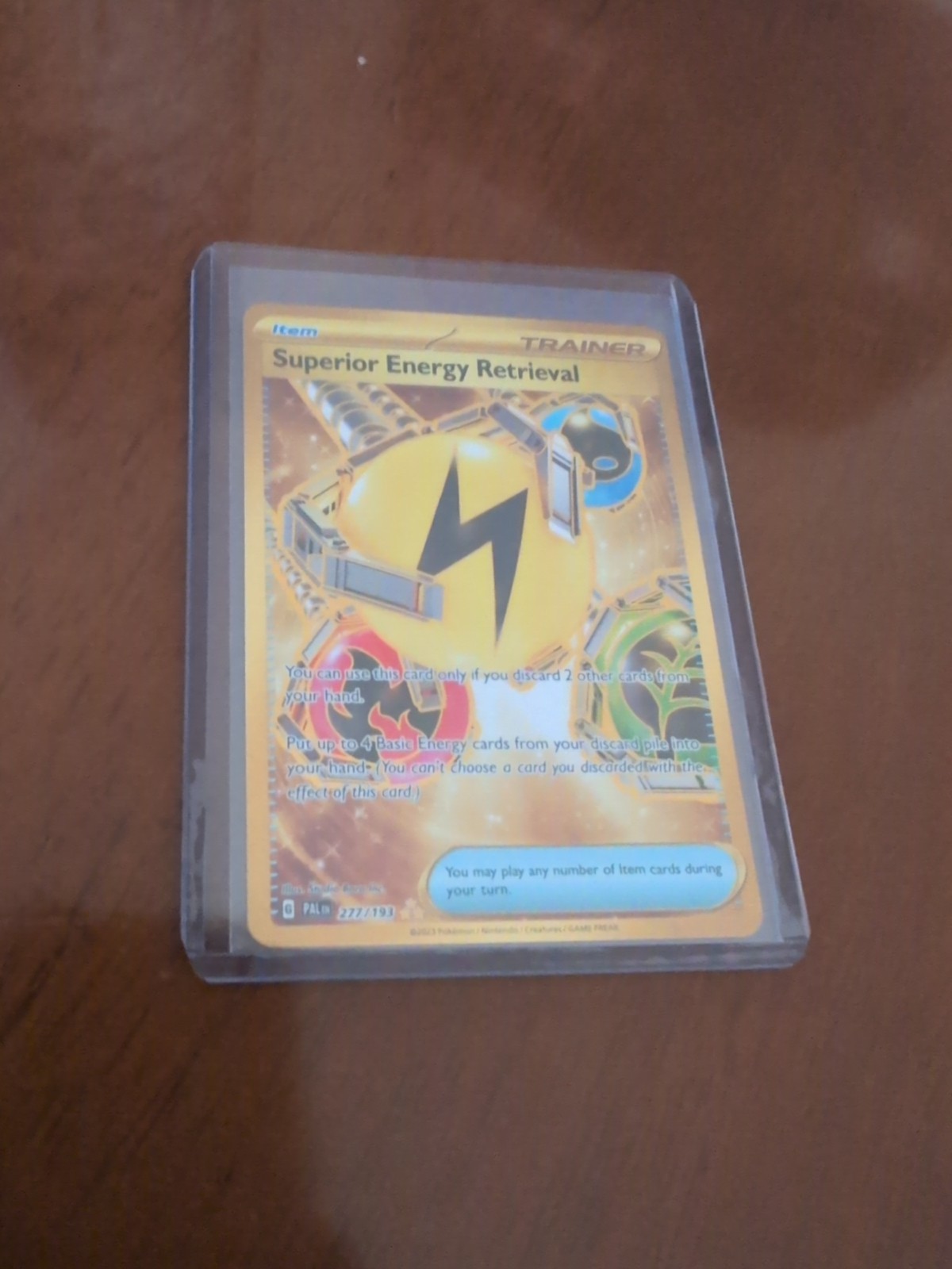 Superior Energy Retrieval Pokemon Card 277/193