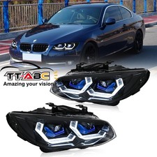 Voll LED Weiße DRL Front Scheinwerfer für BMW 3er E92 E93 2011-2013 Xenon-Ver.