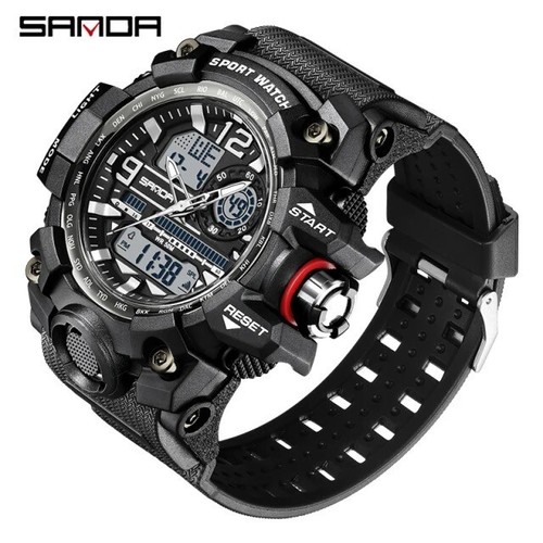 Men Large OVERSIZED Waterproof Digital Sports Military Tactical WRIST WATCH 57mm - Picture 2 of 34