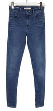 Jeans Levi's 710 super skinny donna W26/L32 baffi sbiaditi zip fly elasticizzati