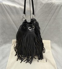 Borsa a mano da donna Marni in pelle nera 25x25x18 cm a tracolla (età 14+)