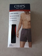 Chaps Airease Small 28-30" Men  s Boxer Briefs 4-Pack OPEN BOX Tagless Underwear