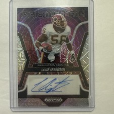 2025 Panini Prizm Flashback Signatures LaVar Arrington #FS-13 Mojo Prizm /25