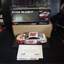 2019 12 RYAN BLANEY 1/24 WABASH NATIONAL AUTOGRAPHED MUSTANG LIQUID Color 13/36