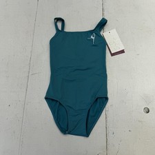 Ballet Rosa Leotard Girls 6 Blue Solid Tank Lined Academy Ballet Dancewear