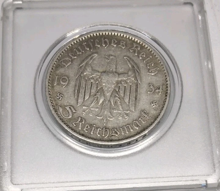 Coin Ring 5 Mark Silver Heiermann Silver Eagle DM Ring Silver 625 Size 52 to 72 Vintage Coin Ring Coin Coin Jewelry - Ireland