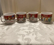 Vintage Campbell's 14 oz Souper Soup Mugs M'm! M'm! Good Set of 4 