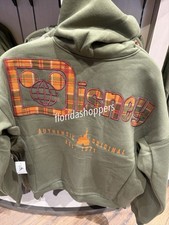 Disney Parks 2026 WDW Halloween Mickey Mouse Plaid Hoodie Size XL New