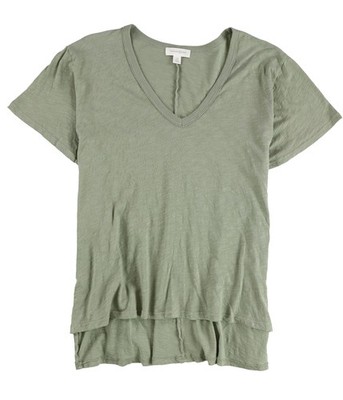 Treasure & Bond Womens Solid Basic T-Shirt, green, Plus Size, 2X
