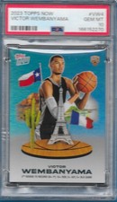 2023 Topps Now #VW4 Victor Wembanyama Rookie PSA 10 GEM SPURS RC