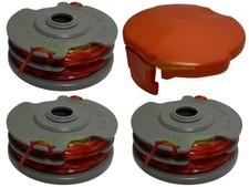 3 x bobine de fil + capuchon pour Wolf Garten Blue Power GT GTE 840 845 / 513...