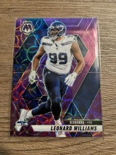 2025 Panini Mosaic - Leonard Williams #61 Purple Scope Prizm