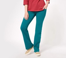 Denim  Co. Duo Stretch Lightly Boot Pant w/ Pockets-Drk Spruce-Large A611698