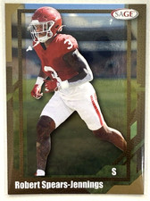 2026 SAGE Low Series Football Gold Robert Spears-Jennings #9 Oklahoma Sooners