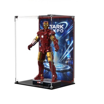 BRICK IN IT Vitrine für Lego Iron Man Mark 3 Collectors Edition 76344
