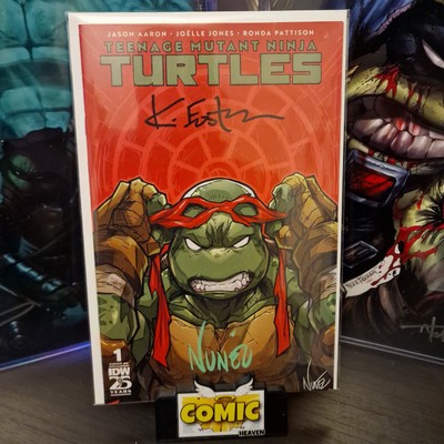 TMNT #1 SDCC 2x signiert Eddie Nunez Kevin Eastman LTD 500 RAPHAEL   