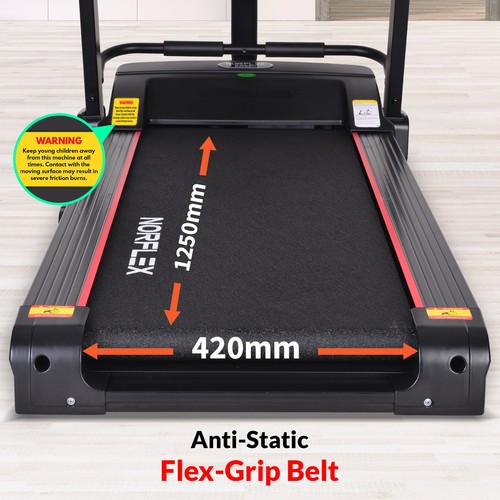 NORFLEX Treadmill Electric Home Gym Exercise Machine Fitness Tracker Equipment - Picture 3 of 11