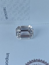 Natural Spodumene 15.55 ct – Emerald Cut – IGI Certified – Transparent Light Yel