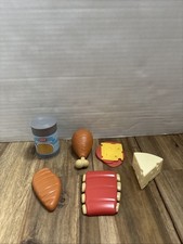 Little Tikes Shop 'N Learn Smart Checkout Soup Chicken Drumstick Cheese Lot Of 6